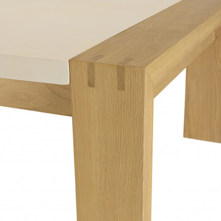 Gregoire Table Basse Rect Ch Ne X Cm Plateau Encastr B Ton Beige